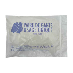 Paire de gants en vinyle jetables