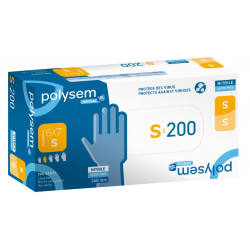 Gants en nitrile Medical Polysem - Par 200