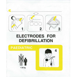 Electrodes enfants FRED PA-1 - FRED easyport - DEFIGARD TOUCH 7 - EASYPORT PLUS