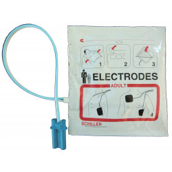 Electrodes pré-connectées adultes SCHILLER FRED EASY