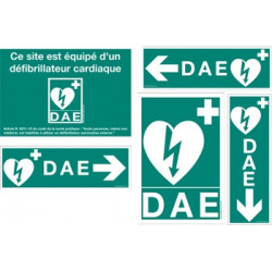 Pack signalétique DAE qualité premium